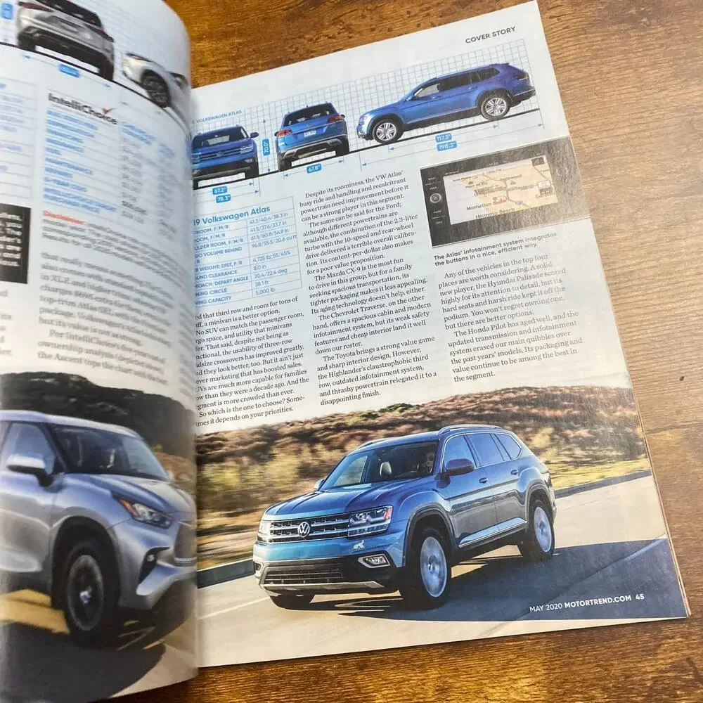 Motor Trend May, 2020 3-Row SUV Comparo, Taycan Turbo S